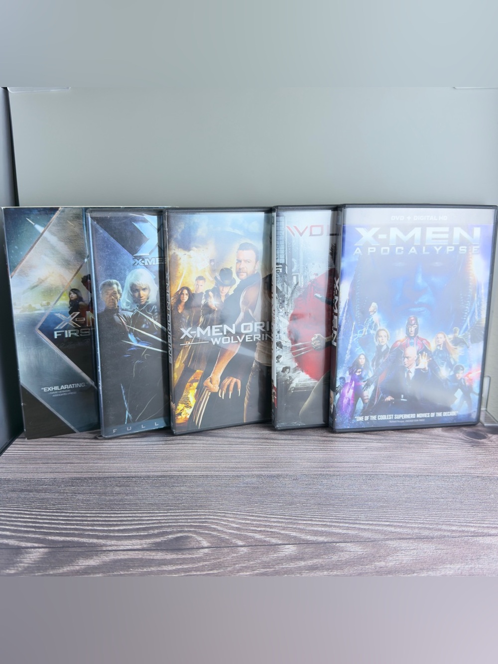 X-Men DVD Lot of 5 – First Class, X2, Origins, The Wolverine, Apocalypse